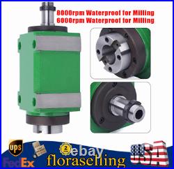 1.5kw 2HP BT30 Drilling Power Head Spindle Unit CNC 6000 rpm Milling Waterproof
