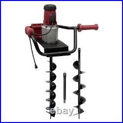 1.6HP 192rpm Powerful Electric Corded Digger Post Hole Auger 2 Drill Bit 1500W