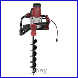 1.6HP 192rpm Powerful Electric Corded Digger Post Hole Auger 2 Drill Bit 1500W