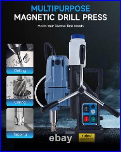 10000N 650RPM Stepless Speed Bi-Directional Portable Magnetic Drill 1.6 1300W