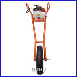 11 Bit Post Hole Digger Gas Powered 63cc 3hp Hand Push Earth Auger Ground Drill