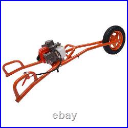 11 Bit Post Hole Digger Gas Powered 63cc 3hp Hand Push Earth Auger Ground Drill