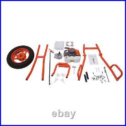 11 Bit Post Hole Digger Gas Powered 63cc 3hp Hand Push Earth Auger Ground Drill