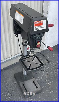 12 DAYTON DRILL PRESS, MODEL 5PHC5, 245-3386 RPM, 1/3 HP MOTOR withscale