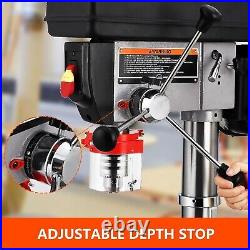 13 Benchtop Drill Press 7.5A 288-3084RPM Tabletop Drilling Machine 0-45°Tilting