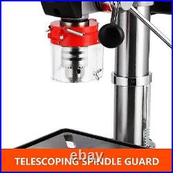 13 Benchtop Drill Press 7.5A 288-3084RPM Tabletop Drilling Machine 0-45°Tilting