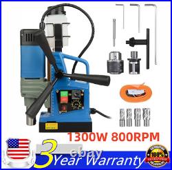 1300W 800RPM Magnetic Drill Press 2922lbf/13000N Mag Force Drilling Machine USA