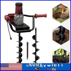 1500W Electric Corded Digger Post Hole Digger Auger Drill Bit Pure Copper Motor