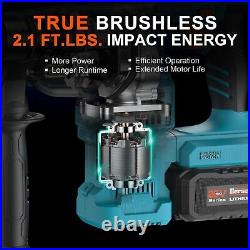 20V Cordless 1-1/8 Rotary Hammer Drill Sds-Plus Brushless Motor Included 2X4.0A