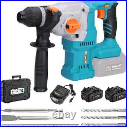 20V Cordless 1-1/8 Rotary Hammer Drill Sds-Plus Brushless Motor Included 2X4.0A