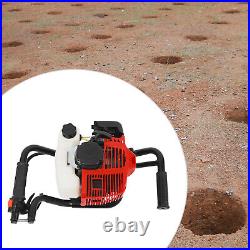 2Stroke Gas Powered Hole Digger Motor 52CC Digging Drilling Engine 433037cm US