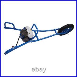 3 HP 63CC Post Hole Digger Wheelbarrow Earth Auger Borer Ground Drill with 11 Bit