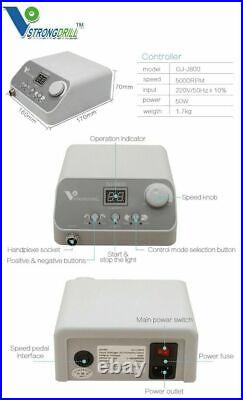 50W Portable Dent Lab Brushless Micro Motor Micromotor with 50000rpm Handpiece UPS