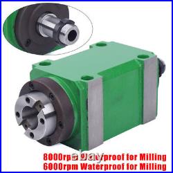 6000/8000rpm BT30 Spindle Unit CNC Drilling Milling Power Head Waterproof New