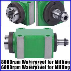 6000/8000rpm BT30 Spindle Unit CNC Drilling Milling Power Head Waterproof USA