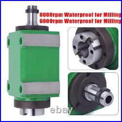 6000/8000rpm BT30 Spindle Unit CNC Drilling Milling Power Head Waterproof USA