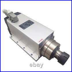 6KW Square Air Cooled Spindle Motor CNC Milling Machine 18000rpm 220V ER32