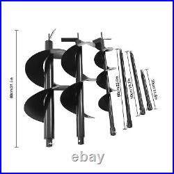 72CC 4HP Fence Post Hole Digger Gas Power Earth Auger Ground +6/10/12 Drill Bits