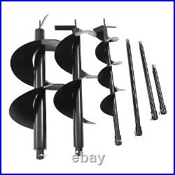 72CC 4HP Fence Post Hole Digger Gas Power Earth Auger Ground +6/10/12 Drill Bits