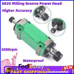 750W ER20 3000 rpm Spindle Unit Power Milling Head for CNC Milling Machine