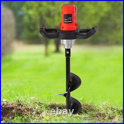 750W Electric Post-Hole Digging Machine Digging Tool+Drill Bit 150mm 0-260rpm US