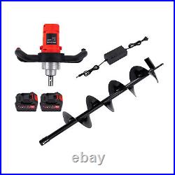 750W Electric Post-Hole Digging Machine Digging Tool+Drill Bit 150mm 0-260rpm US