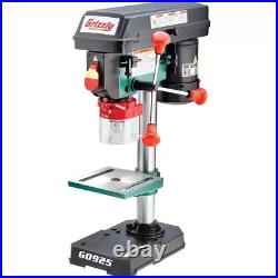 8 In. 5 Speed Benchtop Drill Press with 1/16 In. 1/12 In. Chuck Woodworking Tool