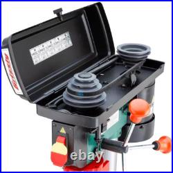8 In. 5 Speed Benchtop Drill Press with 1/16 In. 1/12 In. Chuck Woodworking Tool