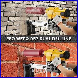 8'' Wet & Dry Diamond Core Drill Machine Concrete Core Drill Rig 2500W 750RPM