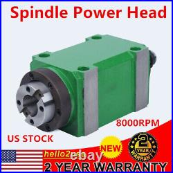 8000RPM Power Head BT40 Spindle Unit 49mm Mechanical Spindle 1500W CNC Drilling