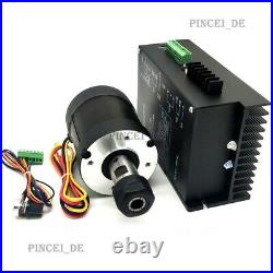 900W ER20 AC 220V 6000RPM Brushless Spindle Motor for Drilling Milling Engraver