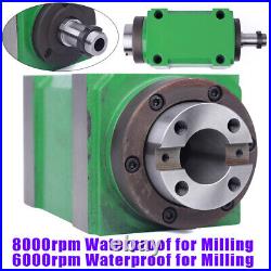 BT30 5-Bearing 6000 rpm CNC Drilling Power Head Milling Spindle Unit Waterproof