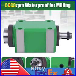 BT30 5-Bearing 6000 rpm CNC Drilling Power Head Milling Spindle Unit Waterproof