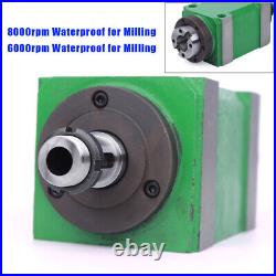 BT30 5-Bearing 6000 rpm CNC Drilling Power Head Milling Spindle Unit Waterproof