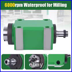 BT30 5 Bearing 6000rpm CNC Drilling Power Head Milling Spindle Unit Waterproof
