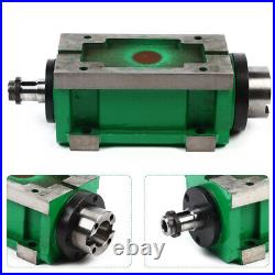 BT40 Power Head Spindle Motor Drilling Milling Tapping Spindle Unit 3000RPM CNC