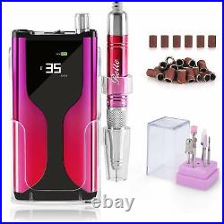 Belle Professional Nail Drill 35000 rpm Cordless Rechargeable Nail Drill