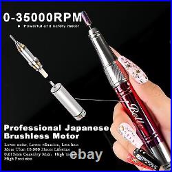 Belle Professional Nail Drill 35000 rpm Cordless Rechargeable Nail Drill