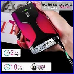 Belle Professional Nail Drill 35000 rpm Cordless Rechargeable Nail Drill