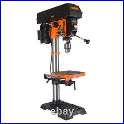 Benchtop Drill Press 12 in. Variable Speed Cast Iron Laser Work Light 5/8 in