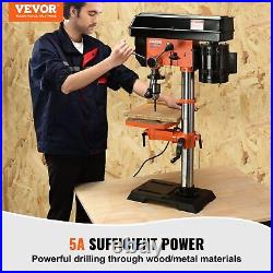 Benchtop Drill Press For Woodworking 12 in 580-3200 RPM 5 Amp 120V Variable Lase