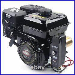 Black 4-Stroke 212CC Electric Start Horizontal Gas Powered Engine Motor