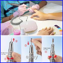 Brushless Motor Professional 35000 RPM 46W Nail Drill Manicure Pedicure Machine