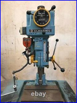 CLAUSING DRILL PRESS WithPHAS 3 MOTOR, 1800 RPM, 220 VOLTS, 4.6 AMPS, 6 TRAVEL