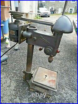 Champion Antique Drill Press Belt Driven Heavy Duty K & C Motor 1740 Rpm 156 LBS