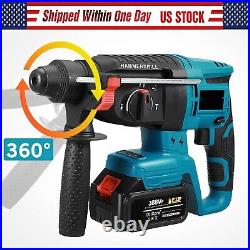 Cordless hammer drill 18V 1400 rpm brushless copper motor 4 modes for drilling