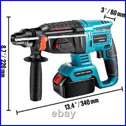 Cordless hammer drill 18V 1400 rpm brushless copper motor 4 modes for drilling