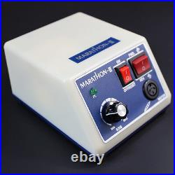 Dental Electric Micromotor Polisher 35K RPM MARATHON Handpiece+10Drills Dentist