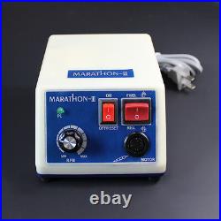 Dental Electric Micromotor Polisher 35K RPM MARATHON Handpiece+10Drills Dentist