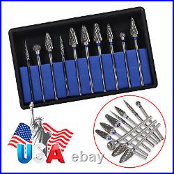 Dental Electric Micromotor Polisher 35k rpm Handpiece Contra angle 10 burs drill